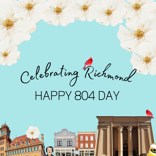 Celebrating Richmond, Happy 804 Day social media graphic